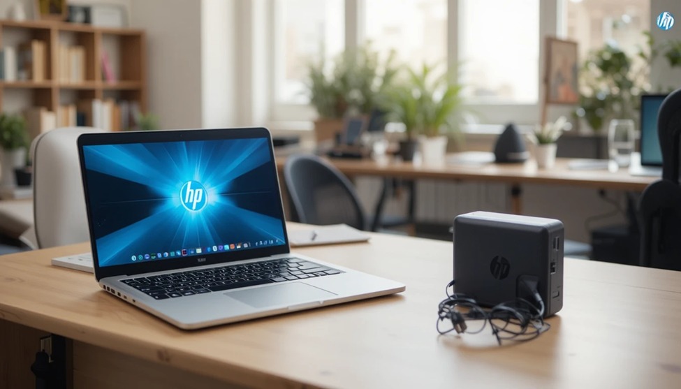 HP Laptop and Charger